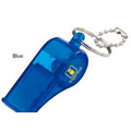 Translucent Whistle W/ Bead Key Chain